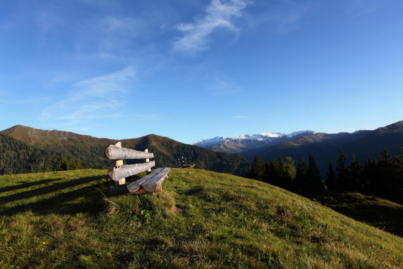 Einer meiner Lieblingsplätze im Großarltal - die Bank ca. 100 Meter südlich der Bichlalm.