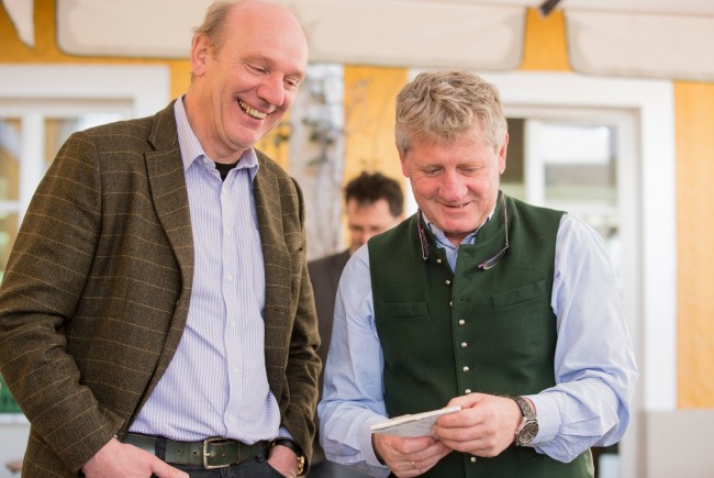 Josef Zotter und Erich Pletzer bei der Via Culinaria Wissensküche