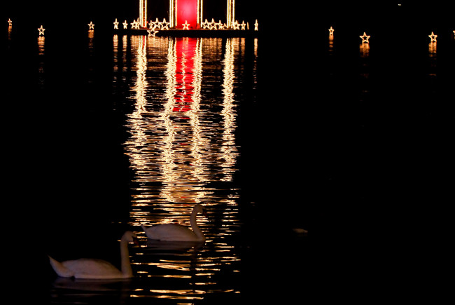 Schwimmende Adventskerze