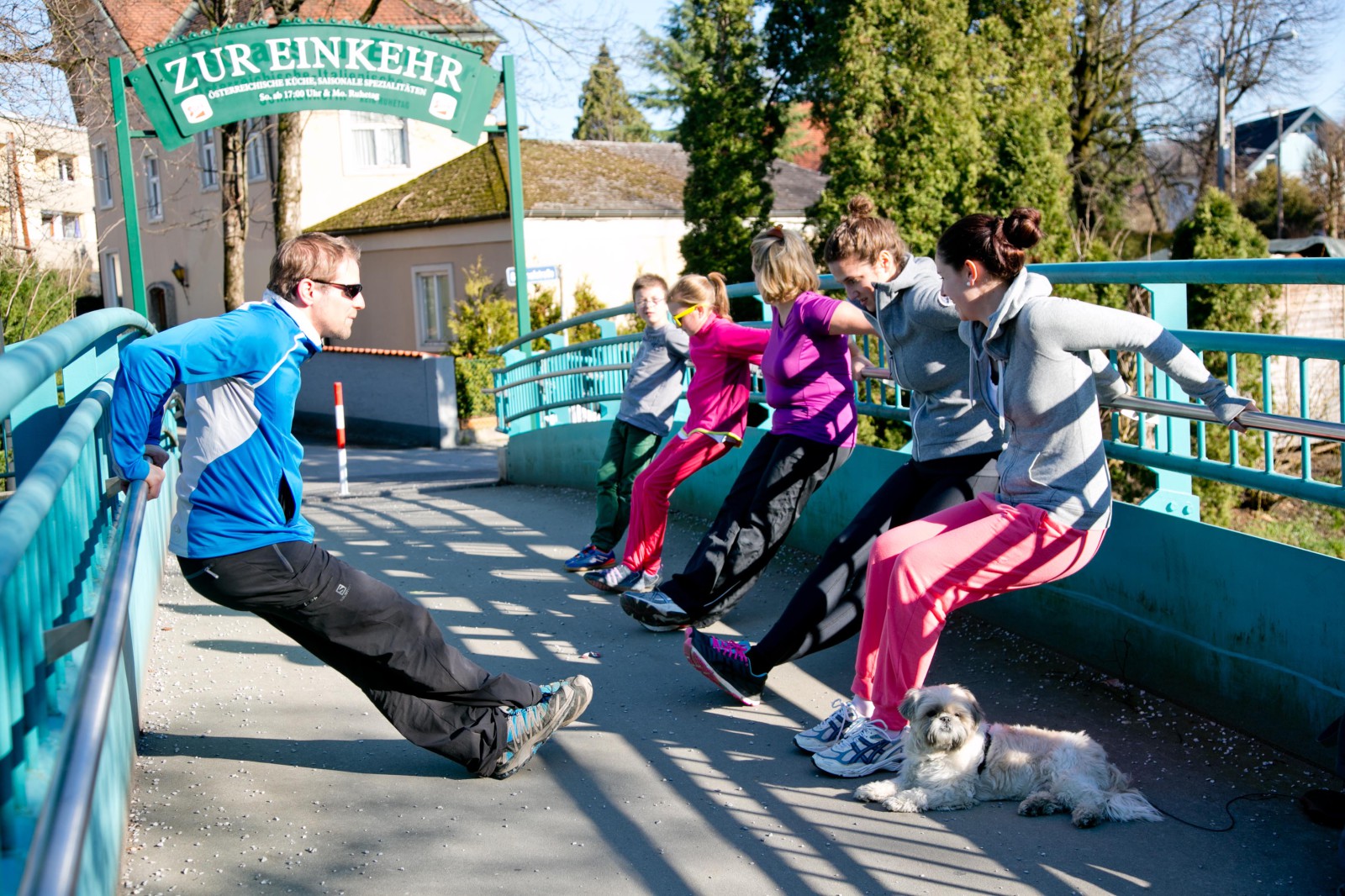 Brücke als Trainingsgerät