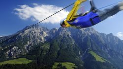 Mit dem Flying Fox über Leogang fliegen