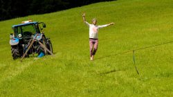 Slackline – Tanzen auf Bändern