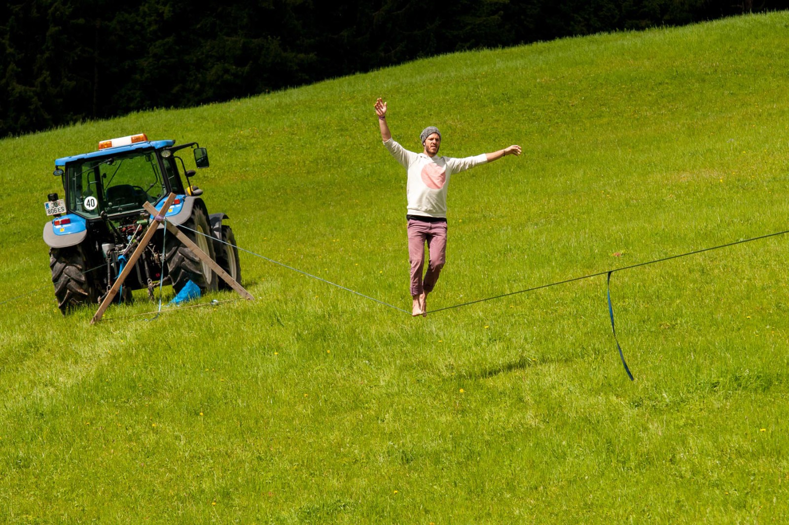 Slacklinen geht eigentlich überall (Foto: Johnny Morano)