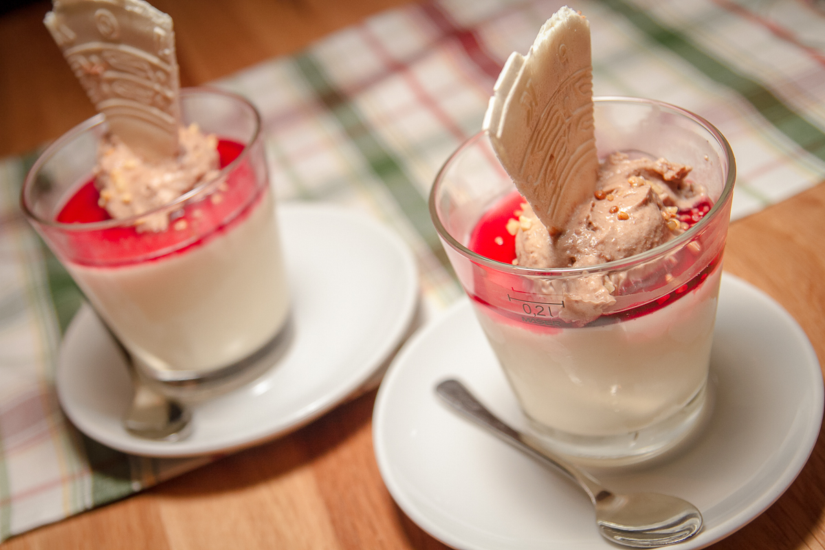 Panna Cotta mit Schokomousse 