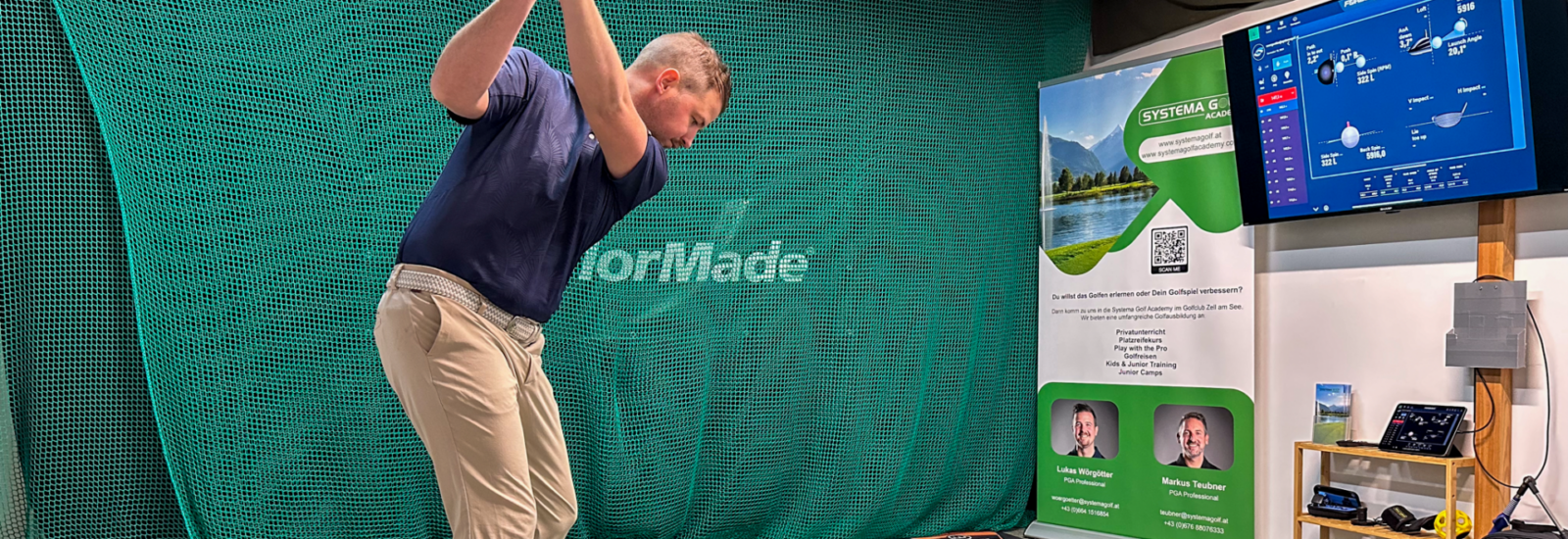 Indoor Training am Golfsimulator
