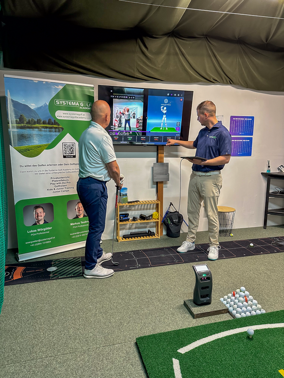 Indoor Training am Golfsimulator