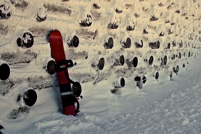 Urbanes Snowboarden am Untersberg