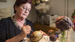Kunstwerke auf Ostereiern