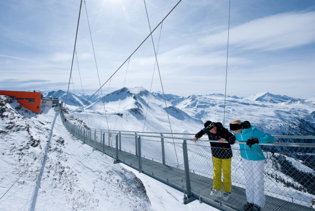 Die Hängebrücke am Stubnerkogel