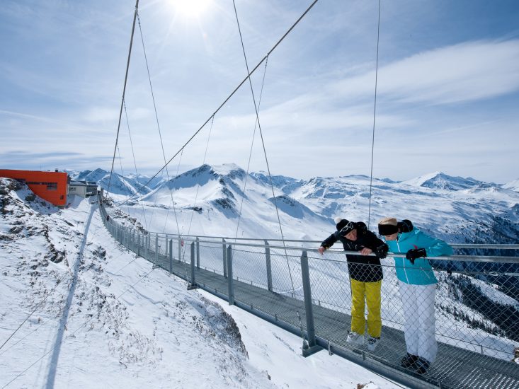 Die Hängebrücke am Stubnerkogel