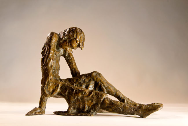 Die Bronzefigur "Hiobs" stammt aus dem Hause Gruber. (c) Atelier Gruber