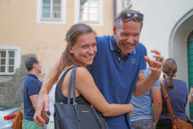 Begeisterte Zuhörer: Sonja Mittermayer und Markus Berger gruseln sich gern.