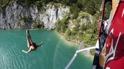 Klippenspringen am Wolfgangsee
