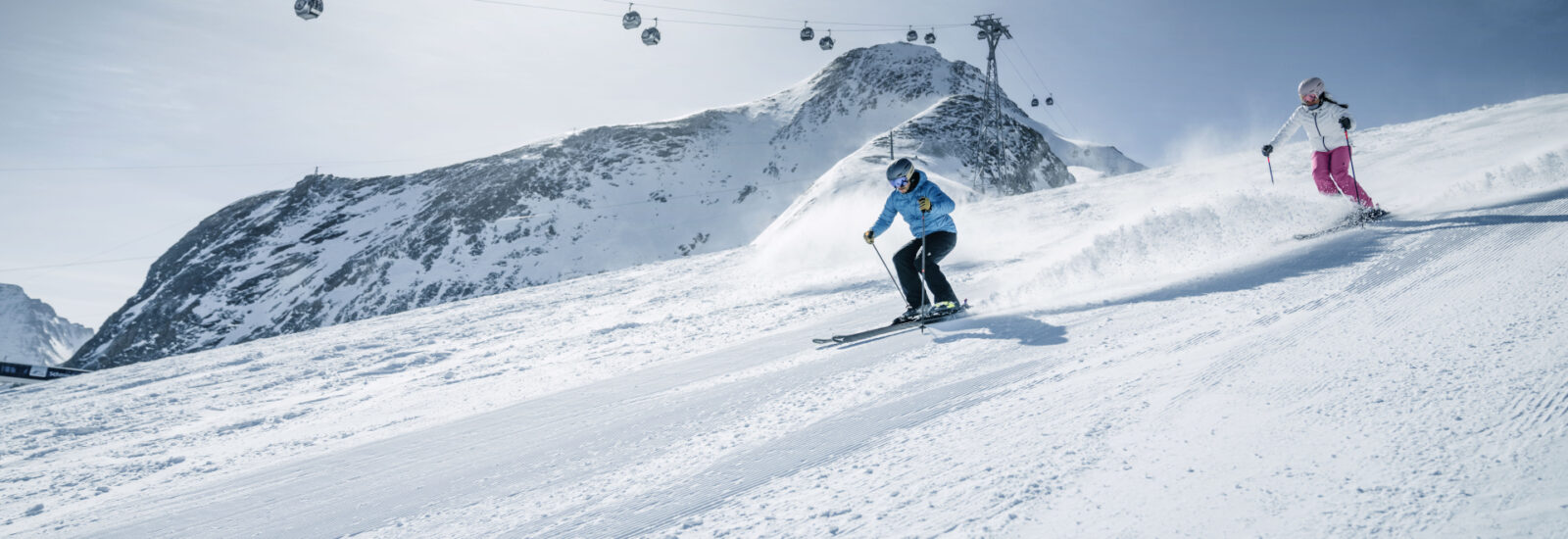 Skifahren auf den Pisten des Kitzsteinhorn
