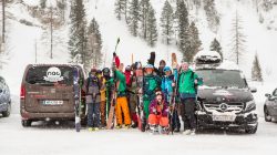 Mit dem Taxi in den Powder