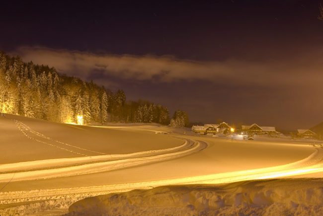 Langlaufen Nachtloipe Faistenau
