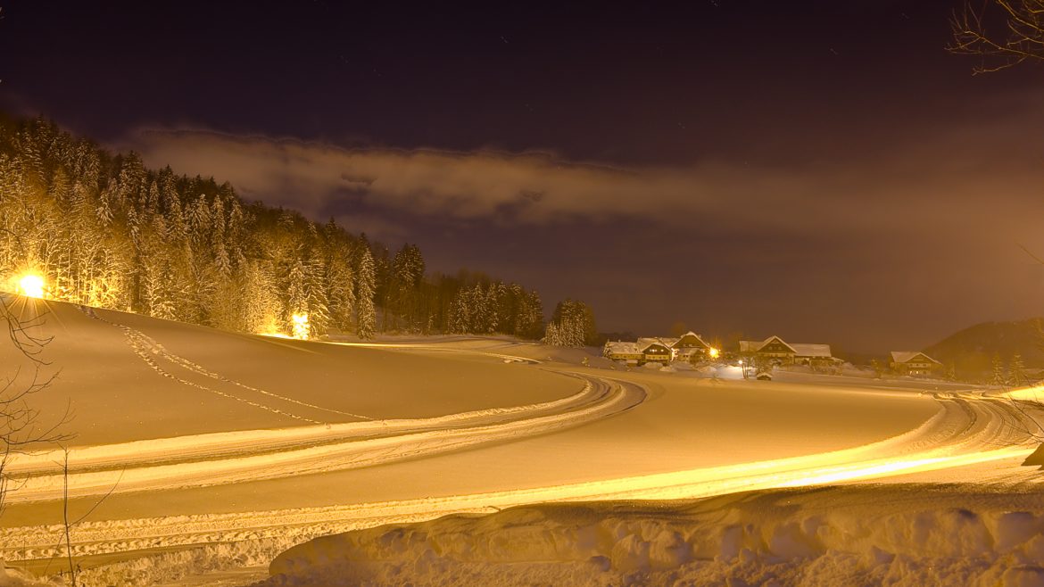 Langlaufen Nachtloipe Faistenau