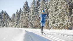 Auf Langlaufskiern durch den Winter