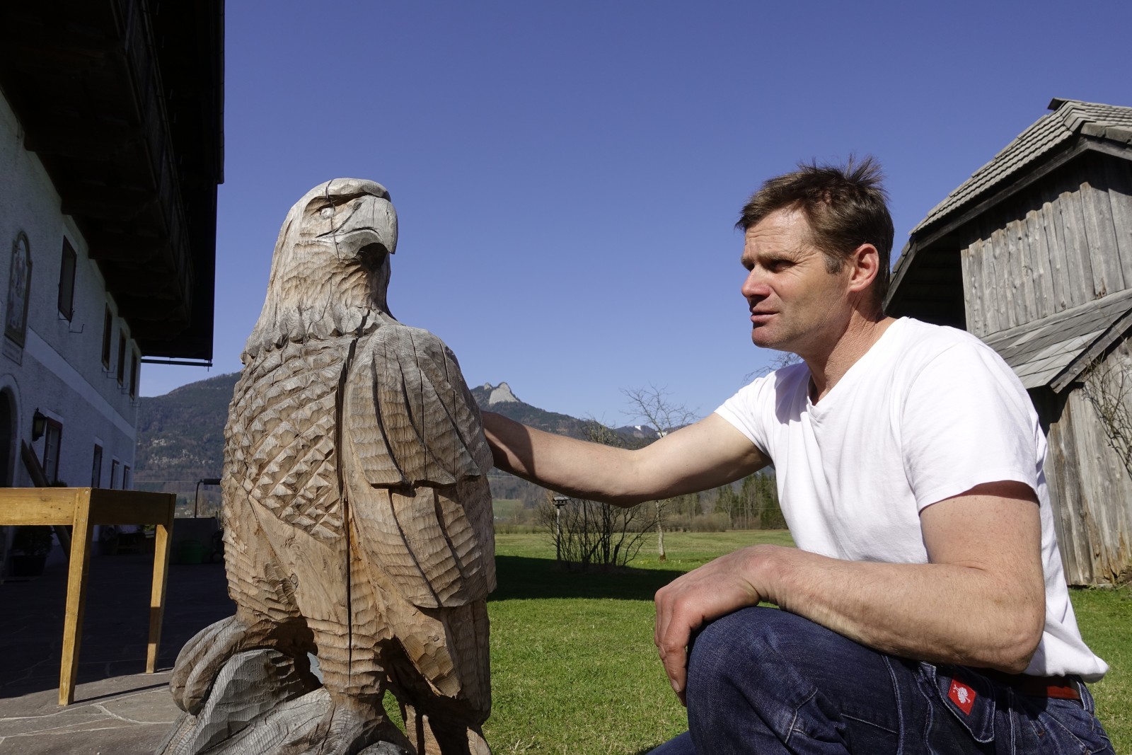 Josef mit seinem Adler