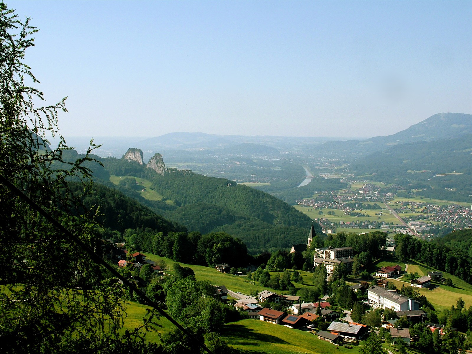 Entspannend: Blick auf Bad Dürrnberg