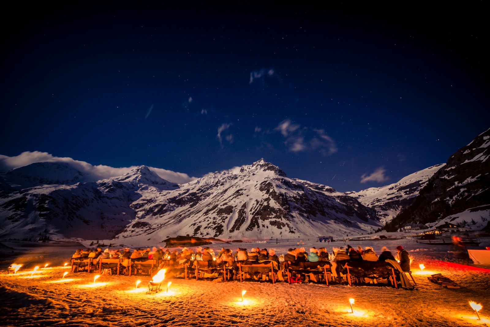 Das Vollmonddinner in Sportgastein.