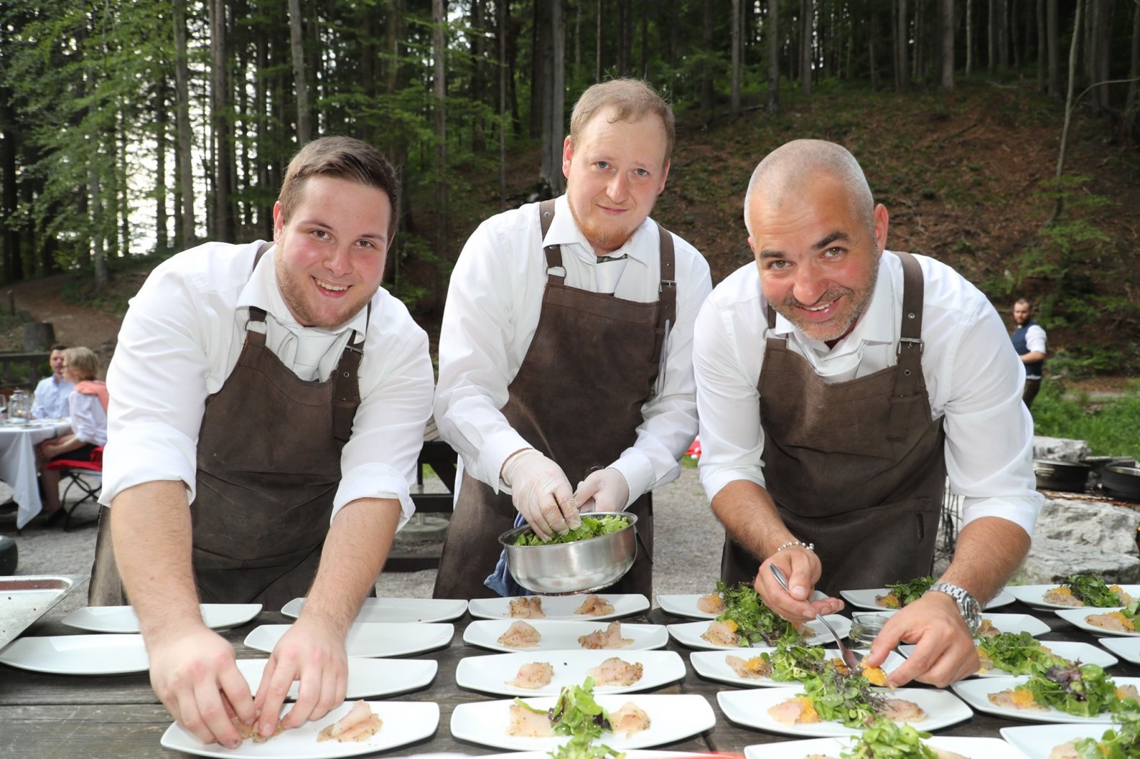 Walddinner in der Rumingmühle in Fuschl am See von Johannes Brandstätter Brunnwirt