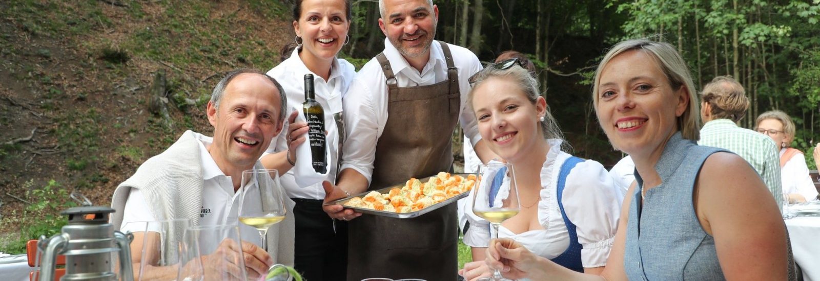 Walddinner in der Rumingmühle in Fuschl am See von Johannes Brandstätter Brunnwirt