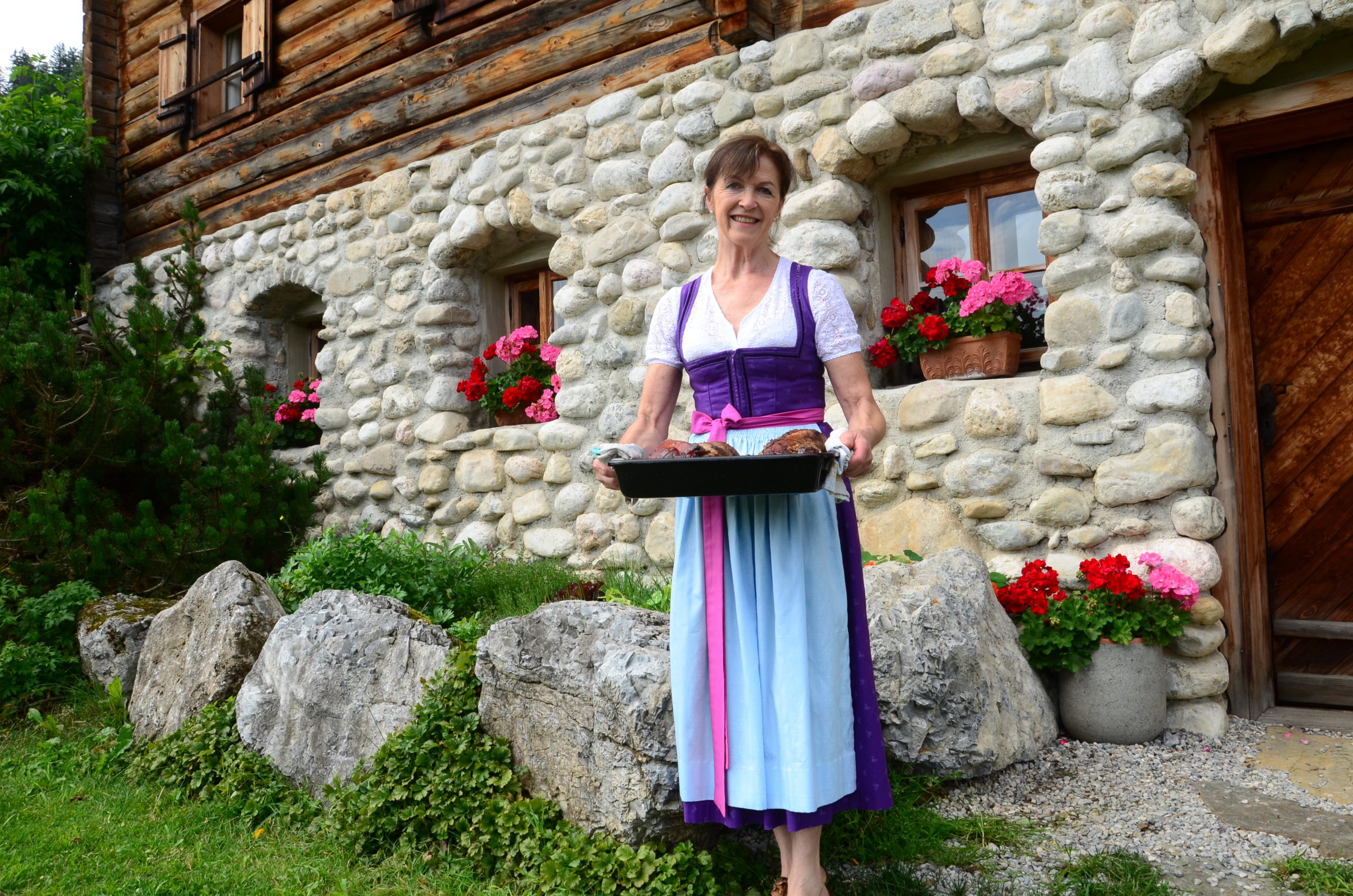 Maria Quehenberger auf der Rocheralm