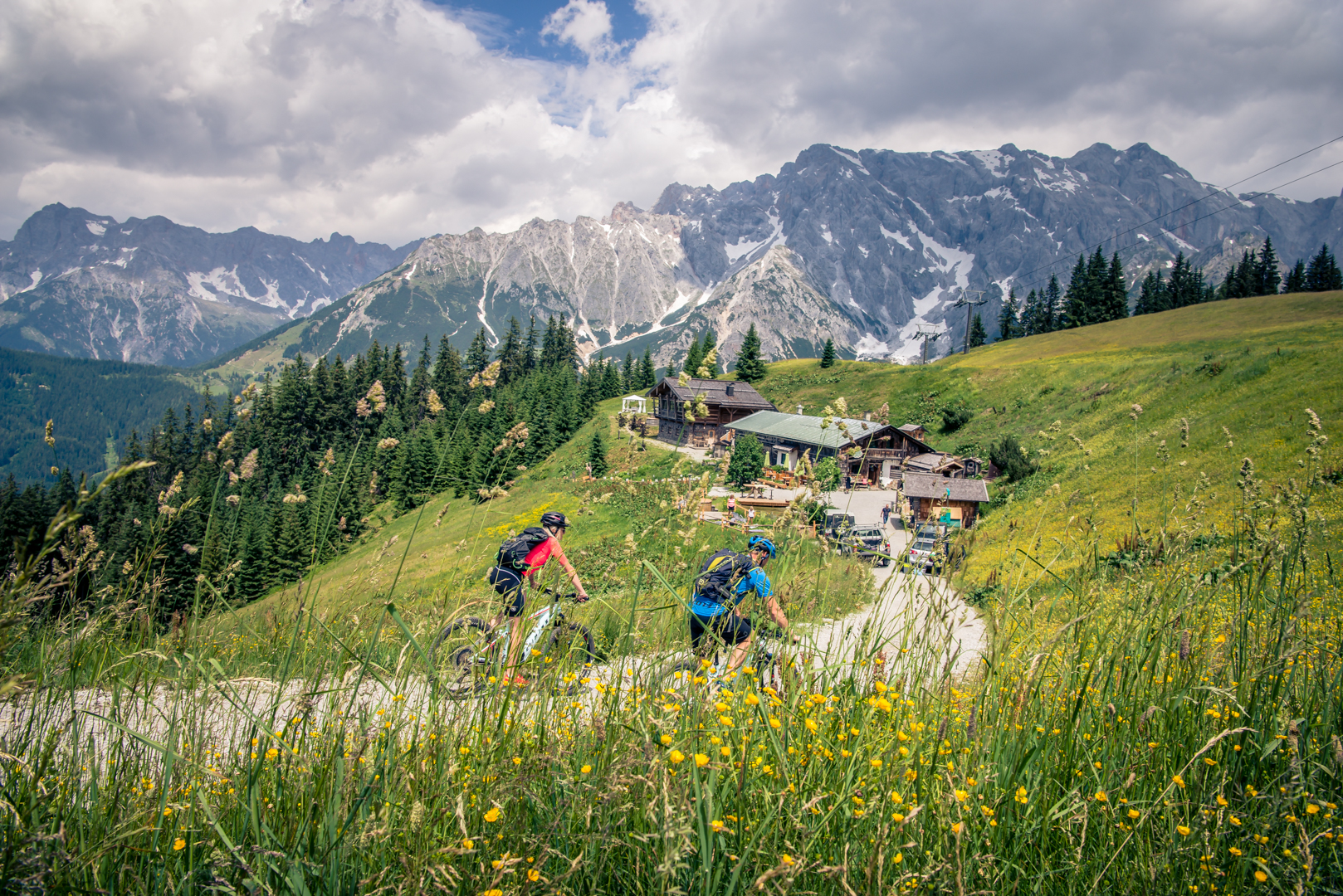 Der Hochkönig thront über der Alm. c Edith Danzer