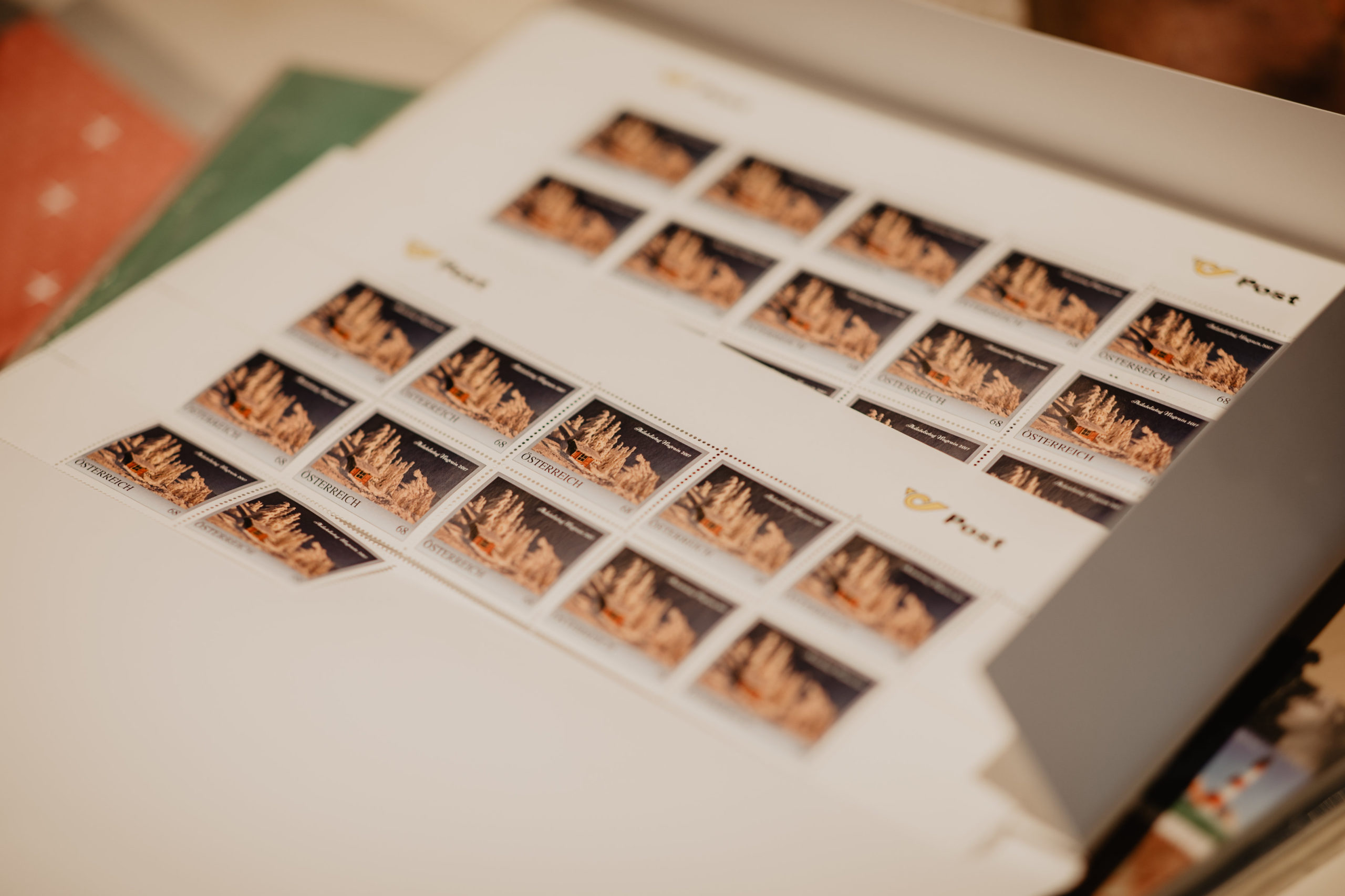 Stille Nacht Briefmarken beim SOnderpostamt in Wagrain-Kleinarl