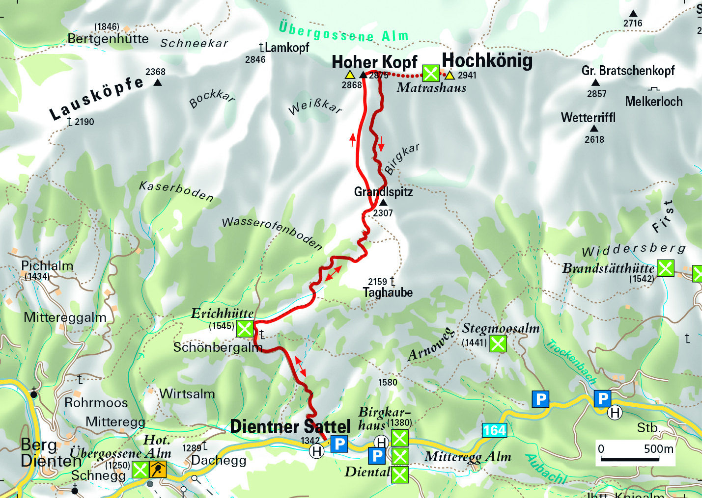 Tour Dientner Sattel - Hoher Kopf am Hochkönig