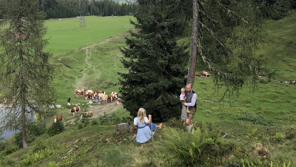 Familie wandert, Dientalm, Mühlbach am Hochkönig