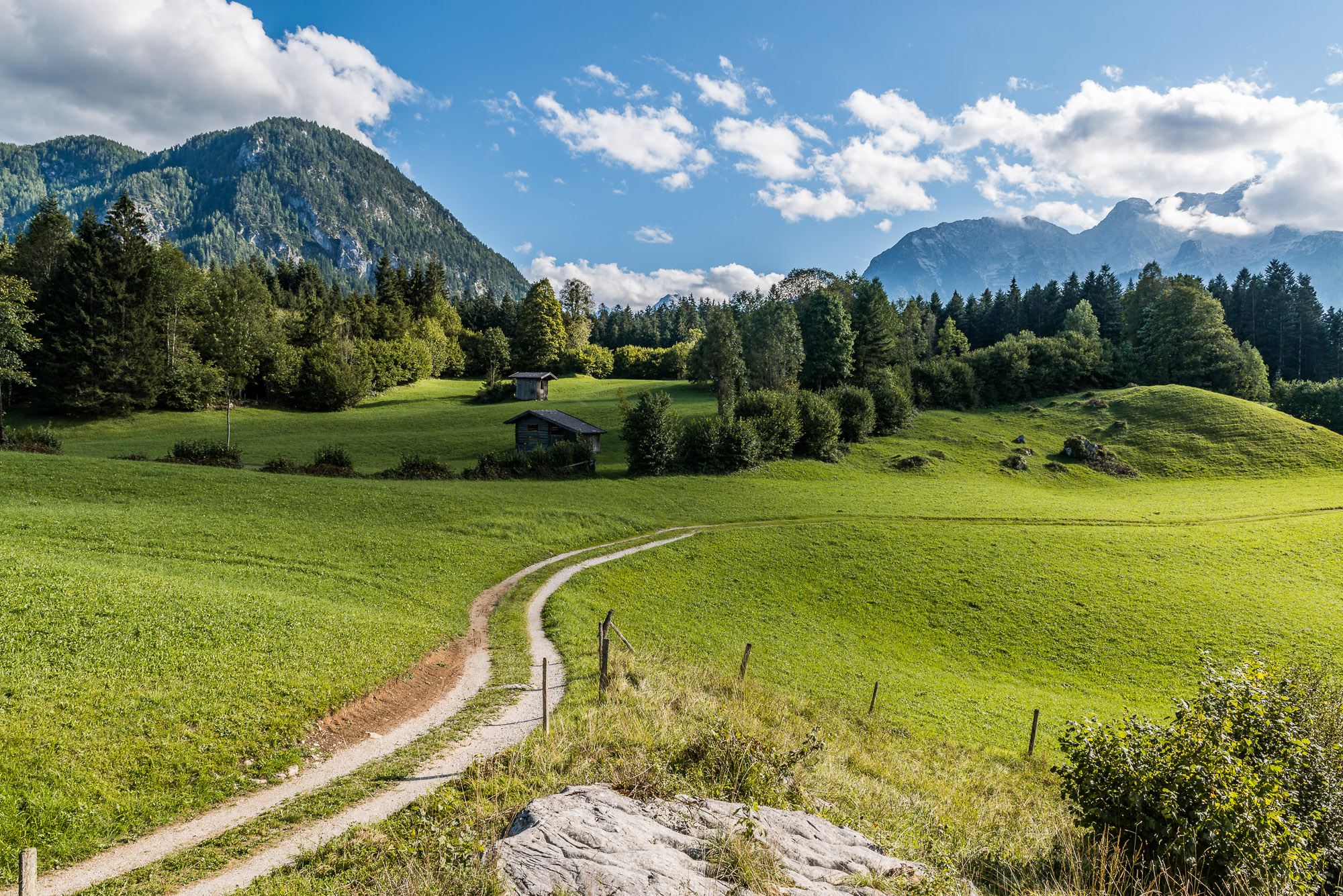 Die schöne Landschaft im Ortsteil Au