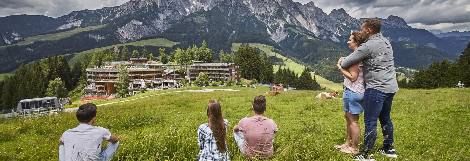 Forsthofalm Leogang Bergpanorama