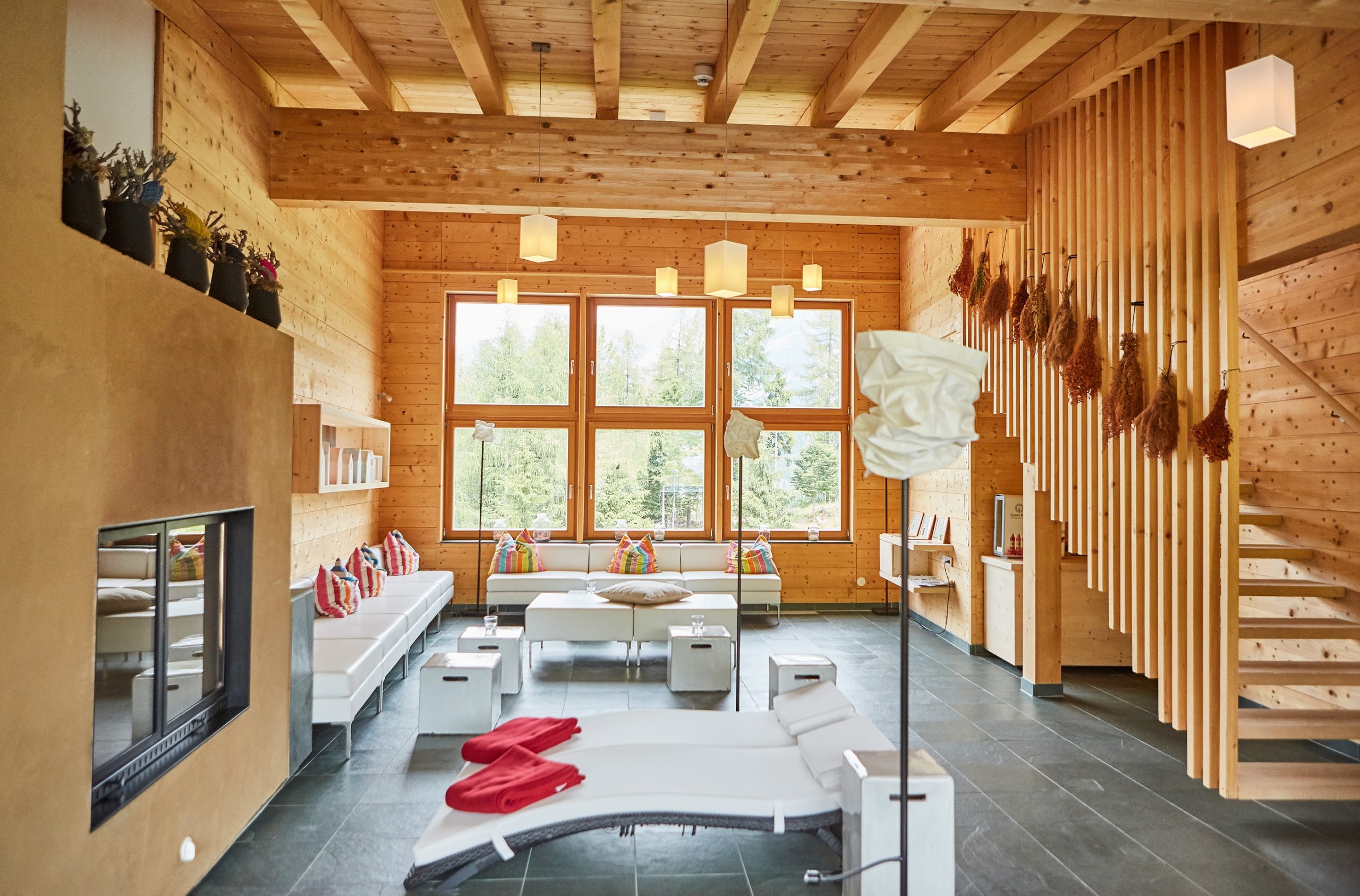 Kaminlounge auf der Forsthofalm in Leogang