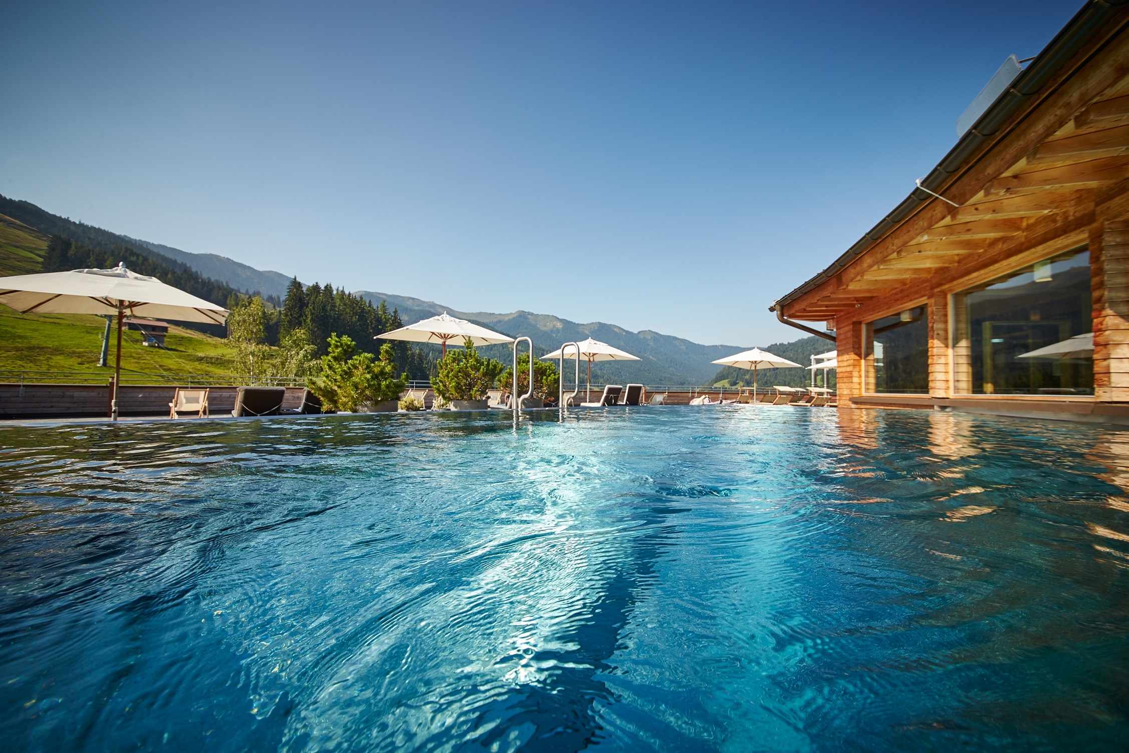 Beheizter Pool Forsthofalm Leogang