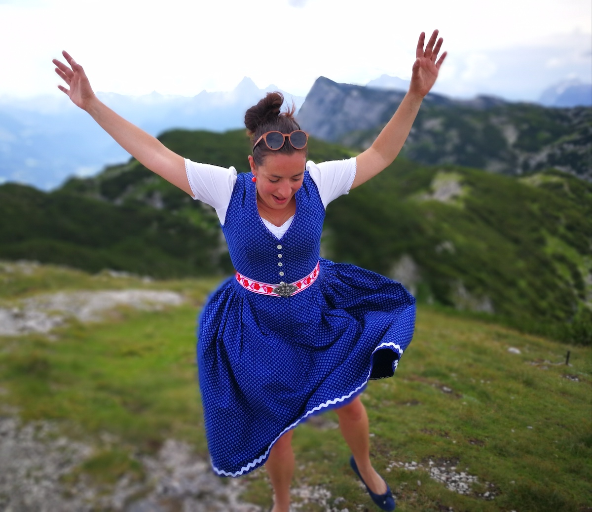 Anita Biebl am Untersberg