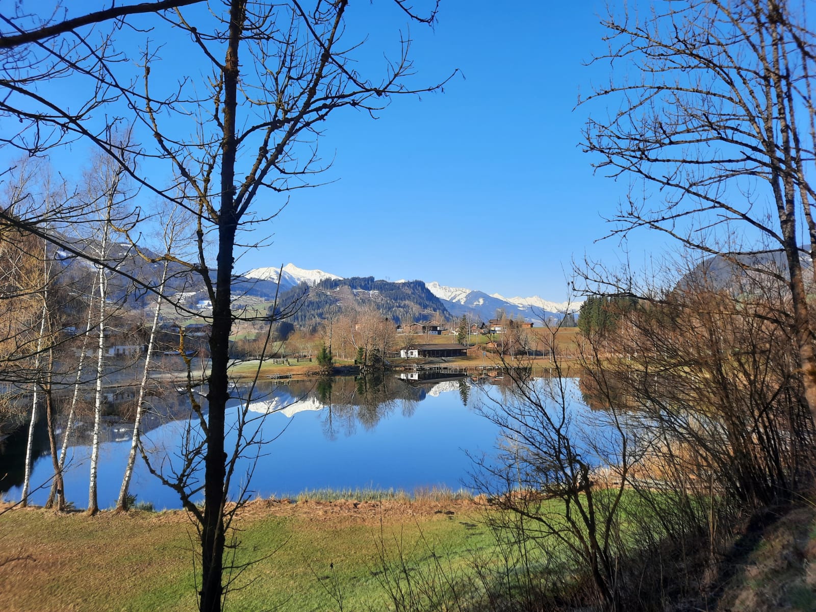 Blick auf die Badeanstalt Seebichl