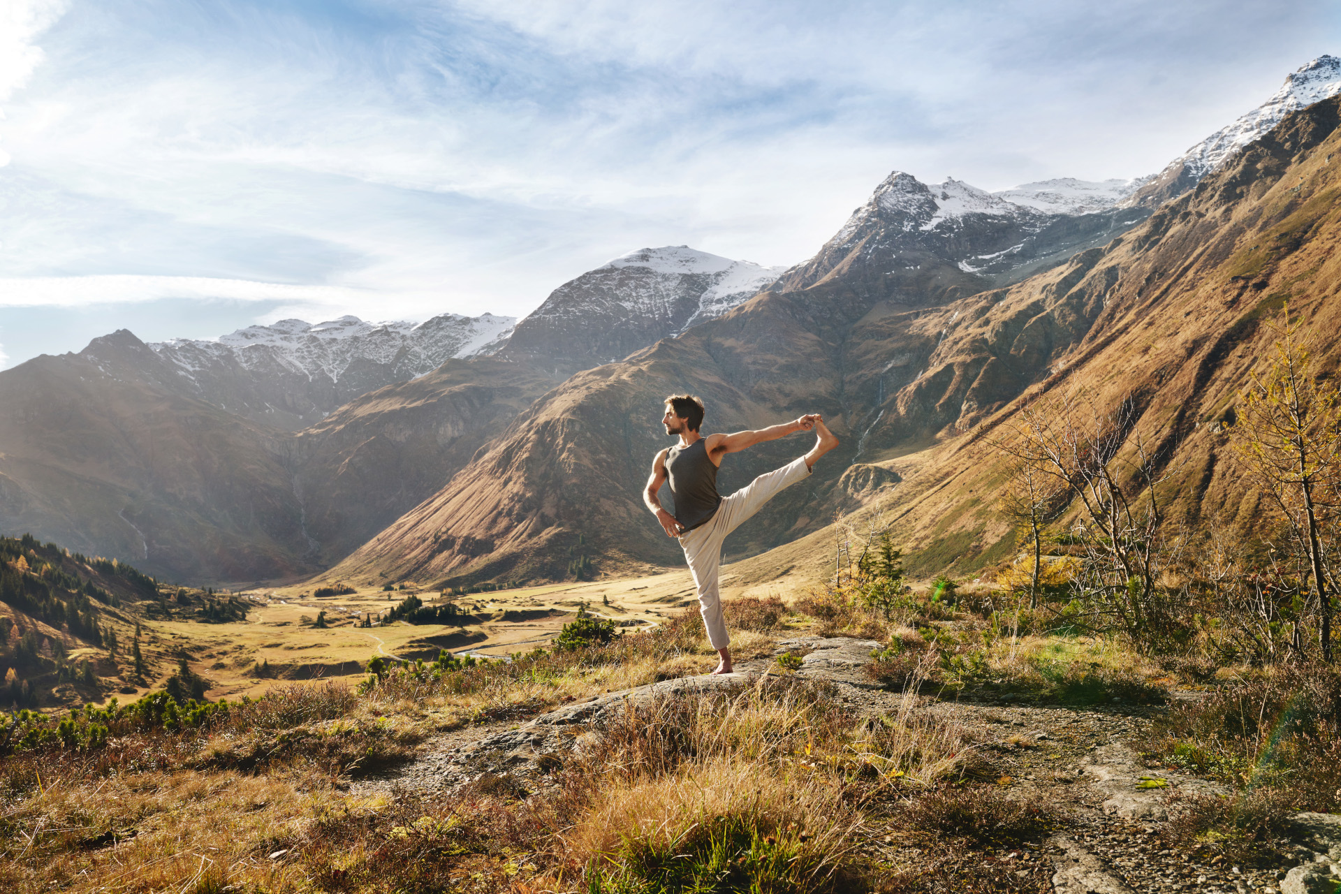 Beim Yogaherbst im Gasteinertal sind die Berge die perfekte Kulisse.
