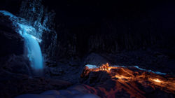 Die Winterruhe der Krimmler Wasserfälle