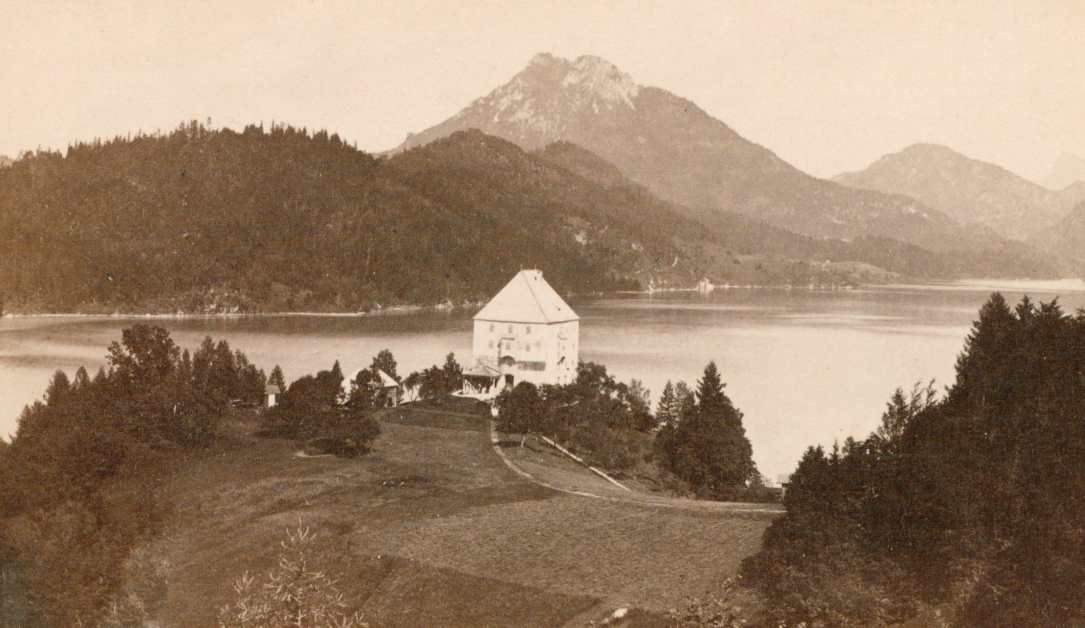 Historische Aufnahme Schloss Fuschl