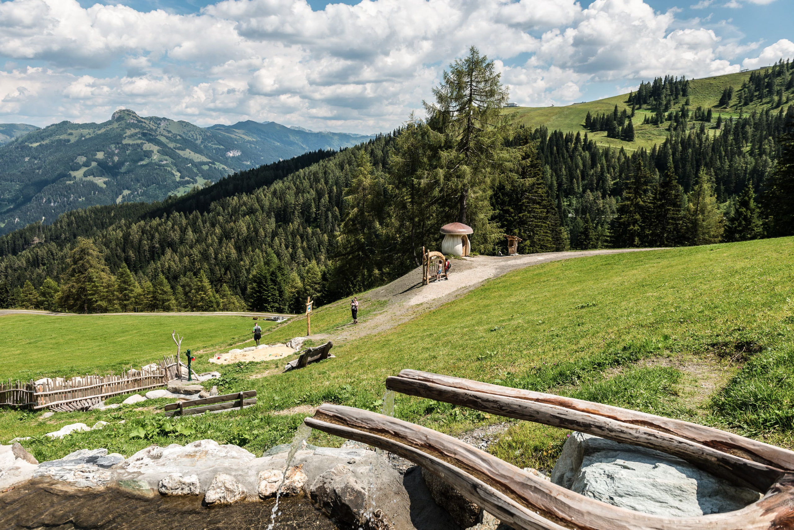 Almbrunnen beim Großarler Sinnesweg © Gehwolfalm, Michael Gruber