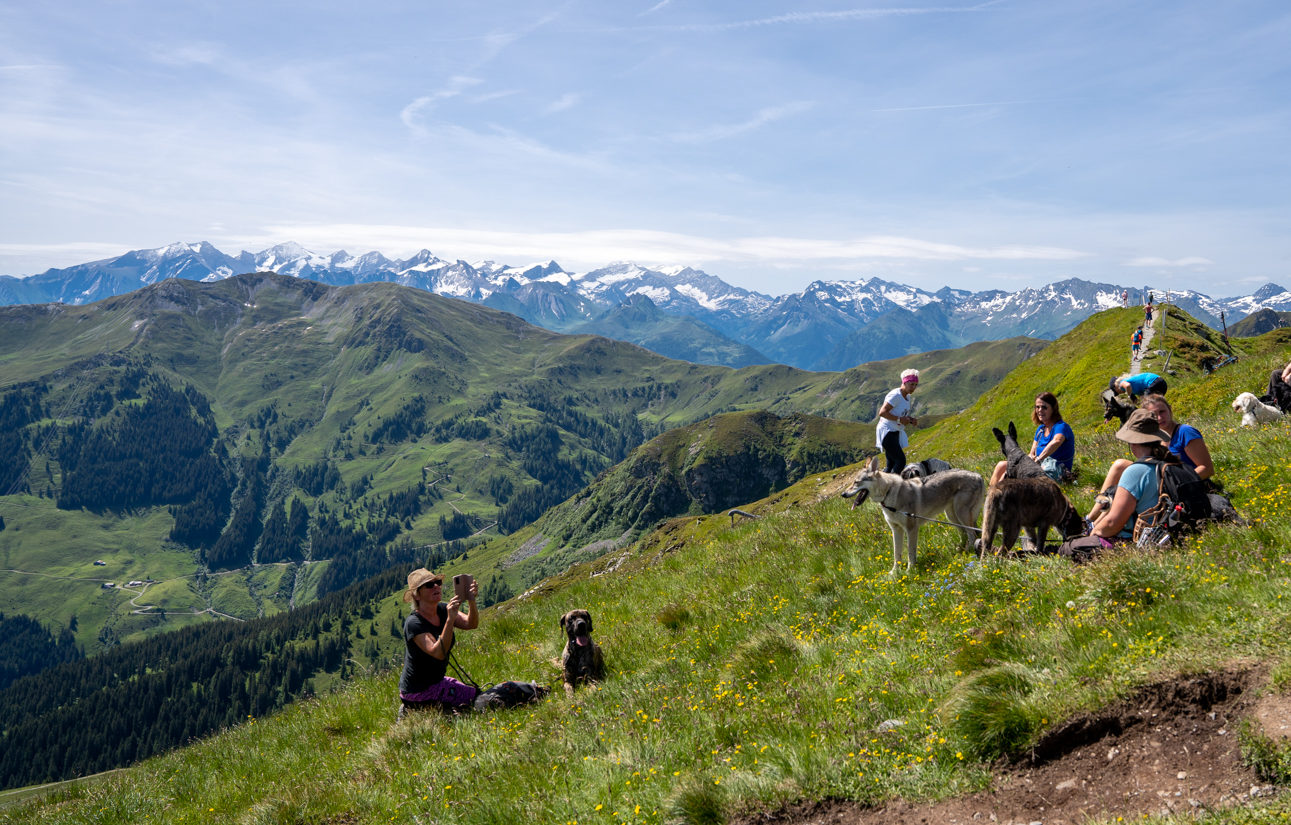 © Edith Danzer  Alle rasten nach dem steilen Anstieg. 