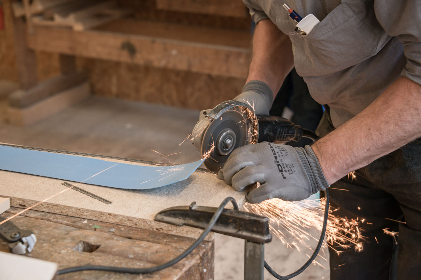 Holzski in der Werkstatt © Thurner Skimanufaktur