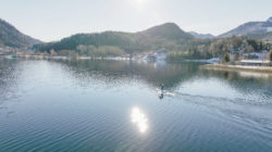 Stand Up Paddeling im Winter am Fuschlsee