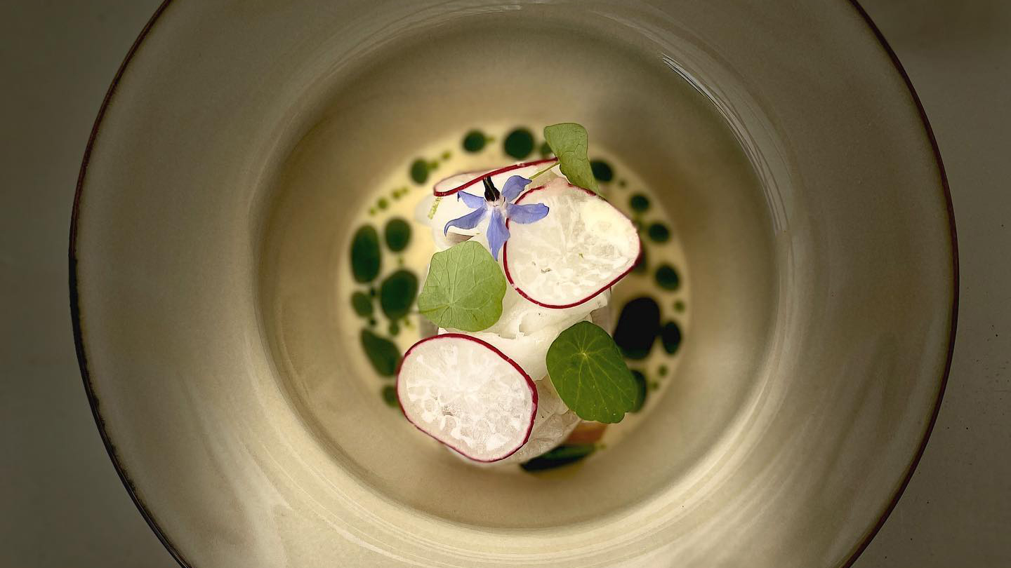 Saibling | Daikon | Kefir | Schnittlauch by Das Schrei © Das Schrei