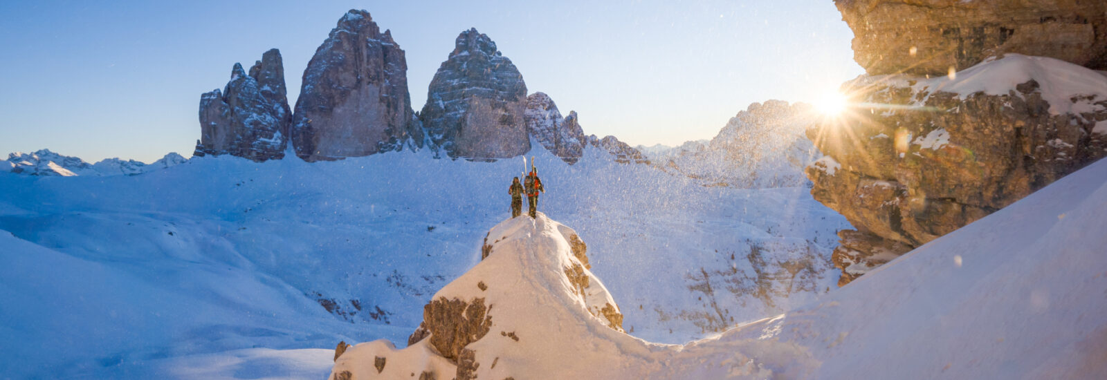Drei Zinnen © hochzwei.media Drei Zinnen im Winter, tief verschneit