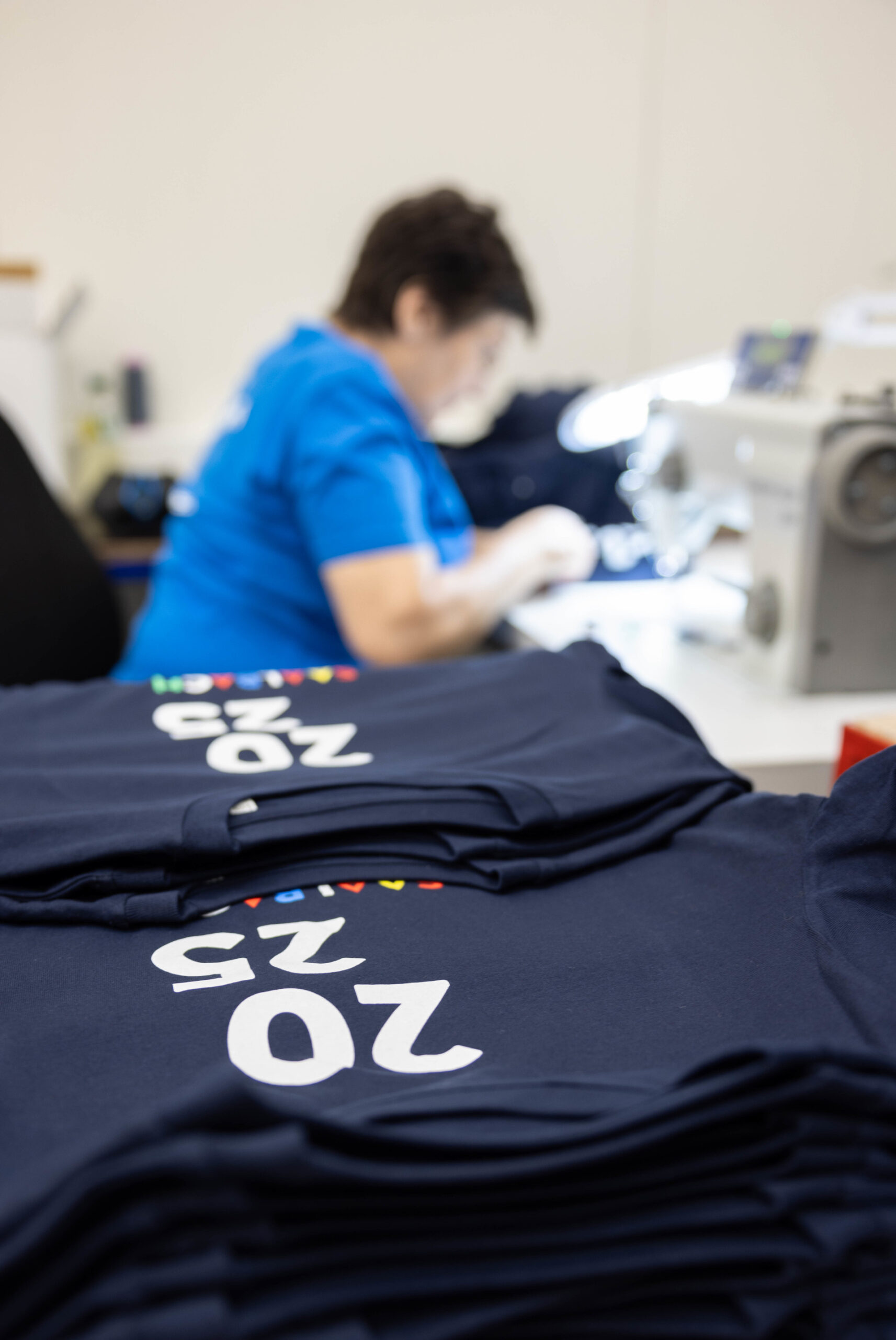Shirt Produktion Ski WM Saalbach 2025 in der GWS © GWS