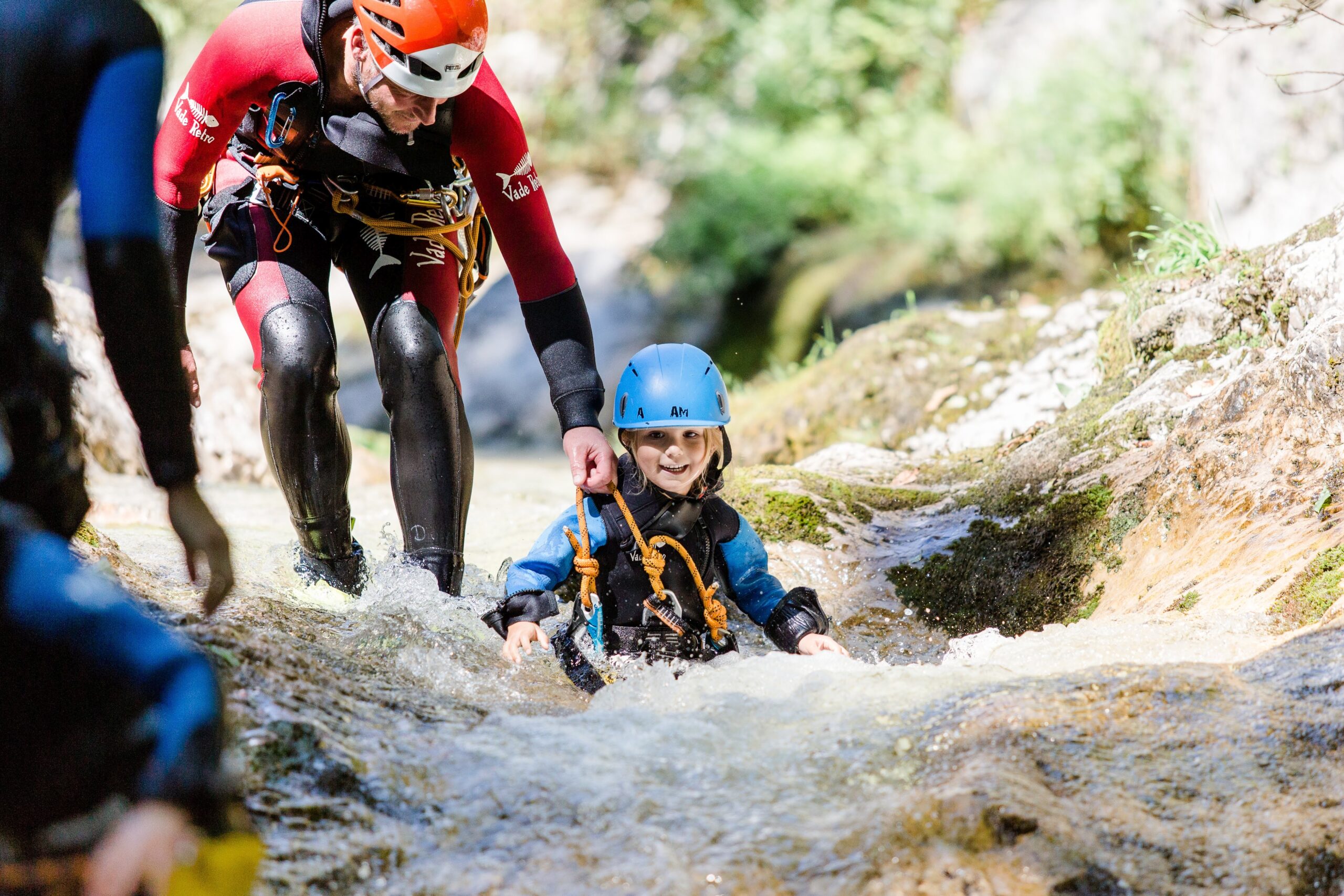 © Base Camp Gesicherter Spaß für die Kids beim Canyoning 