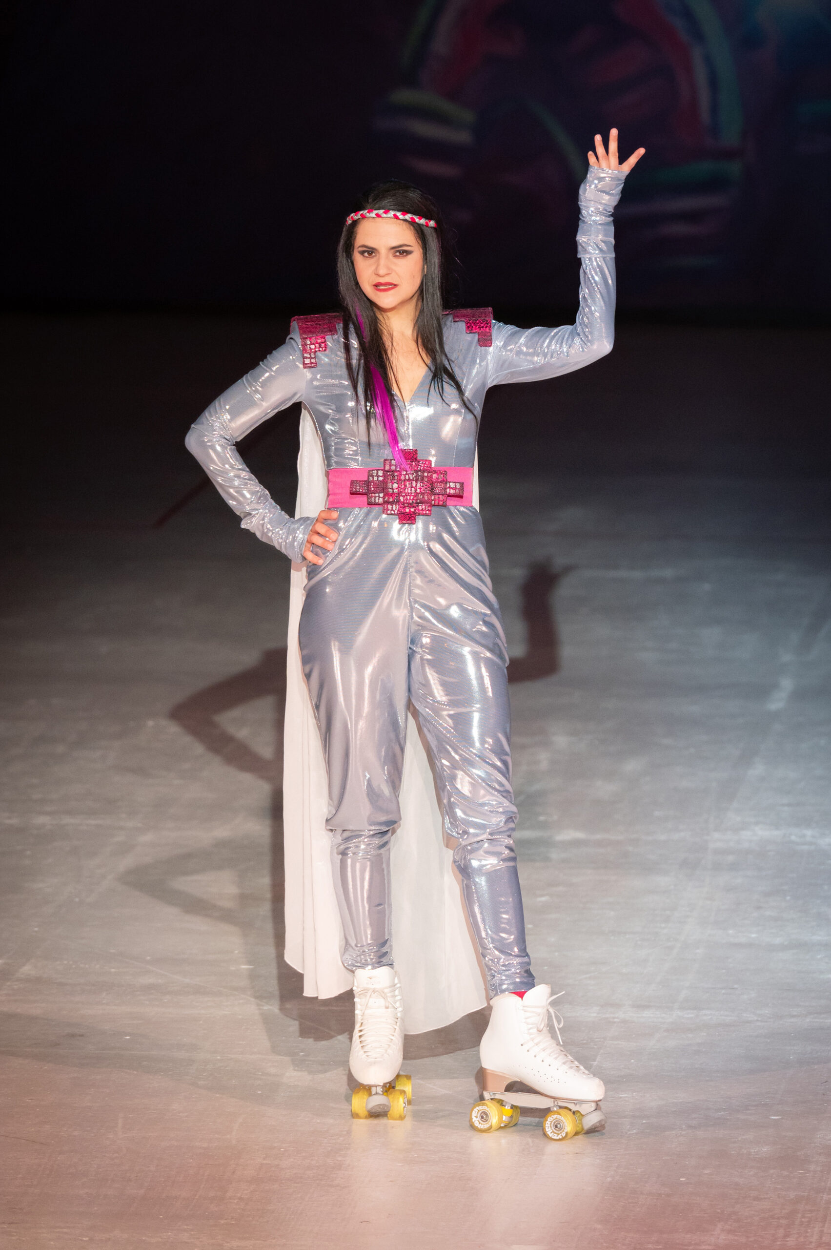 Larissa Enzi in der Salzburger Landestheater Produktion XANADU©Christian Krautzbergerl/Salzburger Landestheater